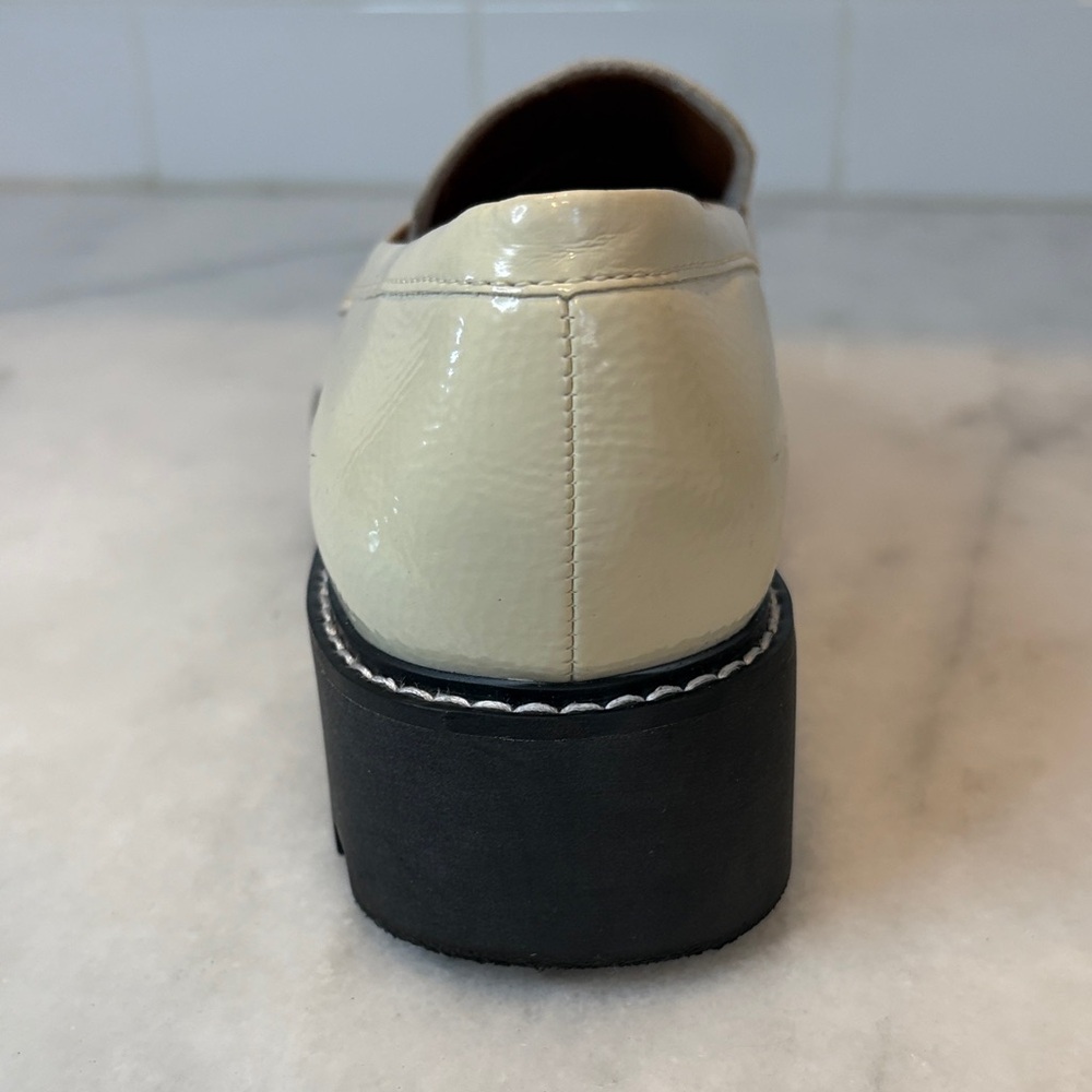 Franco Sarto Patent Leather Chuncky Loafers - Picture 13 of 14